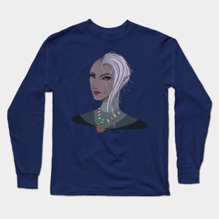 Dark Elf Necromancer Long Sleeve T-Shirt